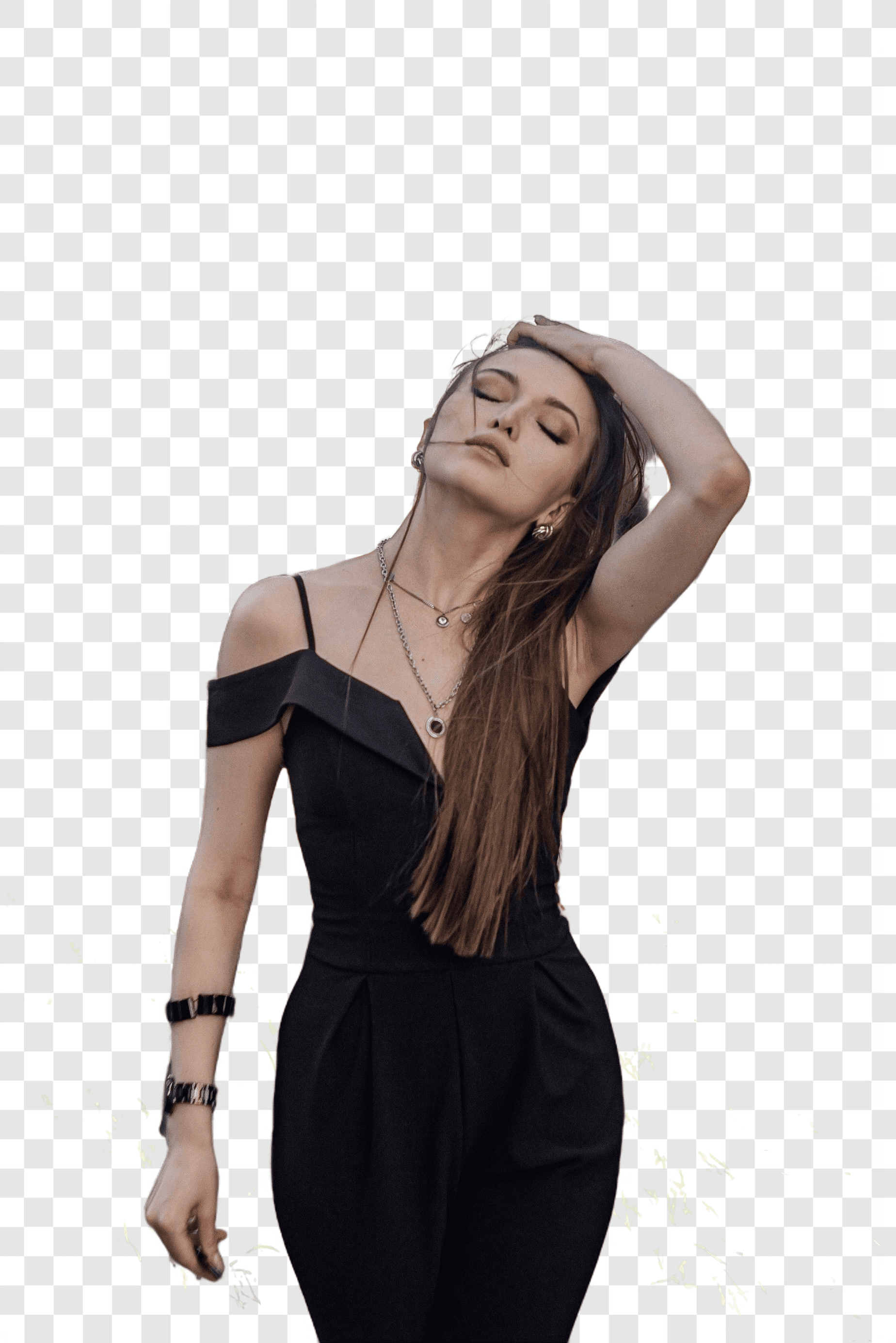 Portrait cutout with background removed